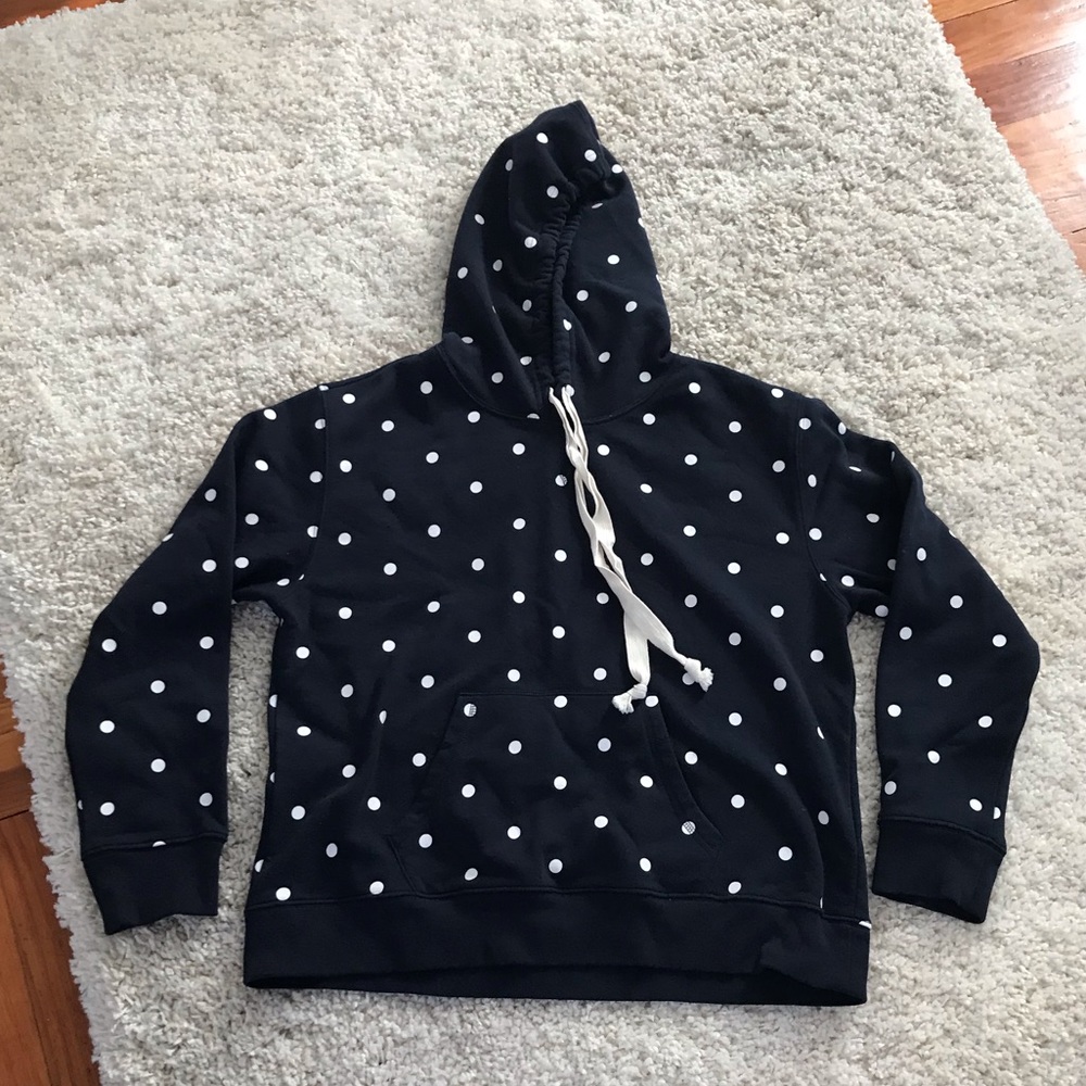 Jcrew polka dot hoodie